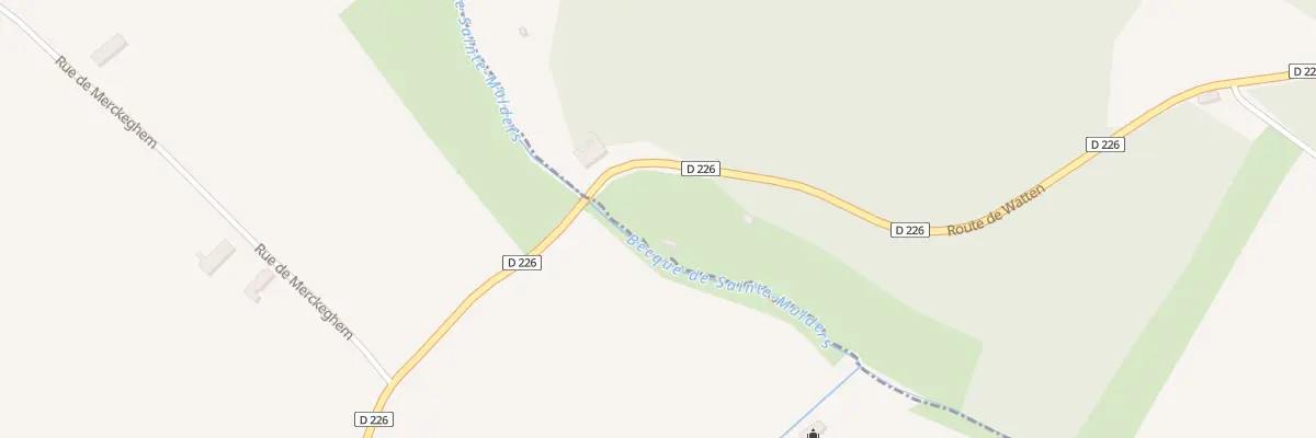 Plan du 2313A Rte de Watten à Merckeghem