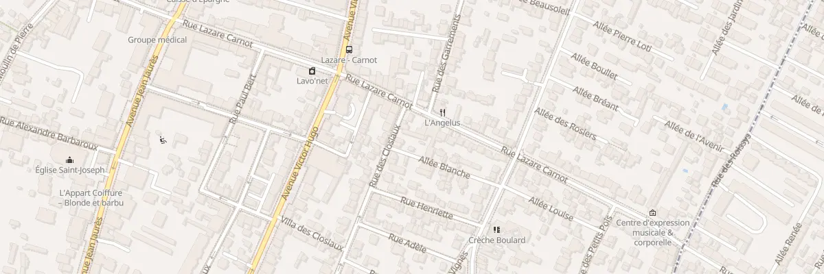Plan du 118 Rue des Closiaux à Clamart