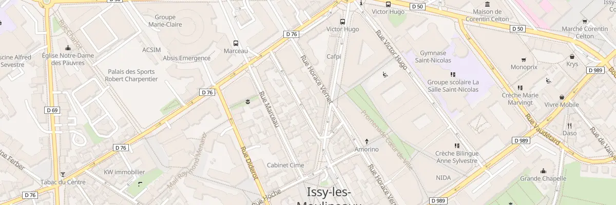 Plan du 11 Rue Kléber à Issy-les-Moulineaux