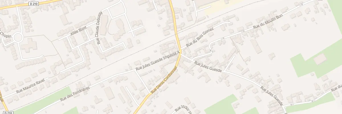Plan du 2 Rue Denis Cordonnier à Blendecques