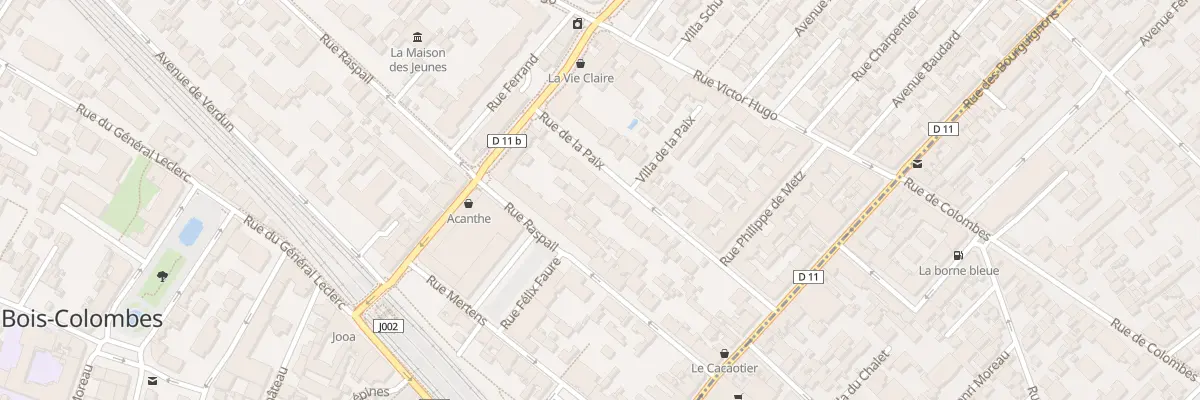 Plan du 23 Rue de la Paix à Colombes