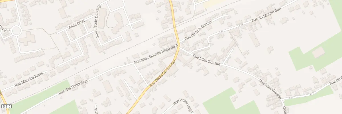 Plan du 6 Rue Denis Cordonnier à Blendecques