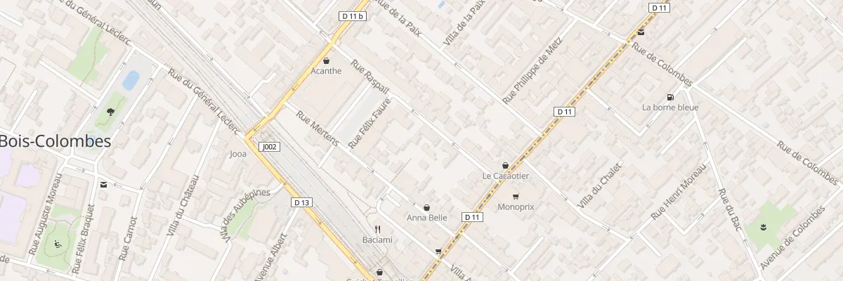 Plan du 9 Rue Raspail à Bois-Colombes
