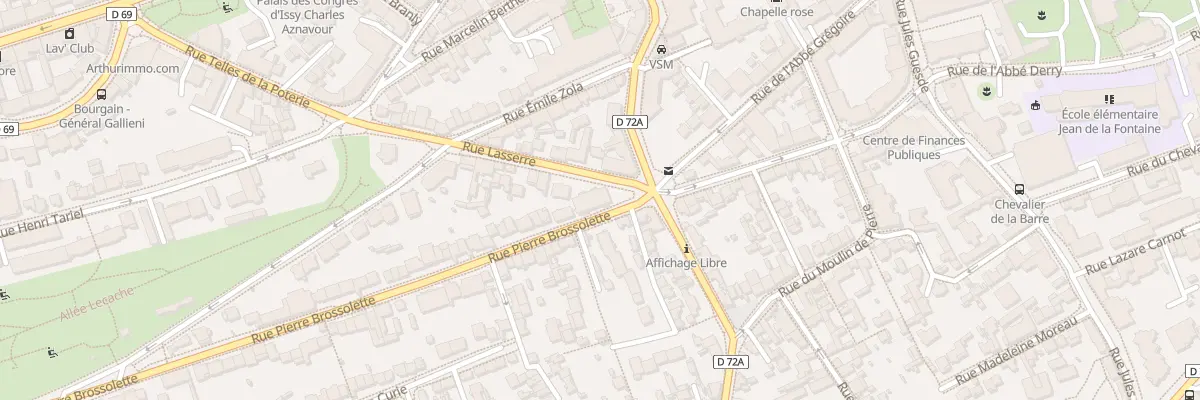 Plan du 2 Rue Pierre Brossolette à Issy-les-Moulineaux