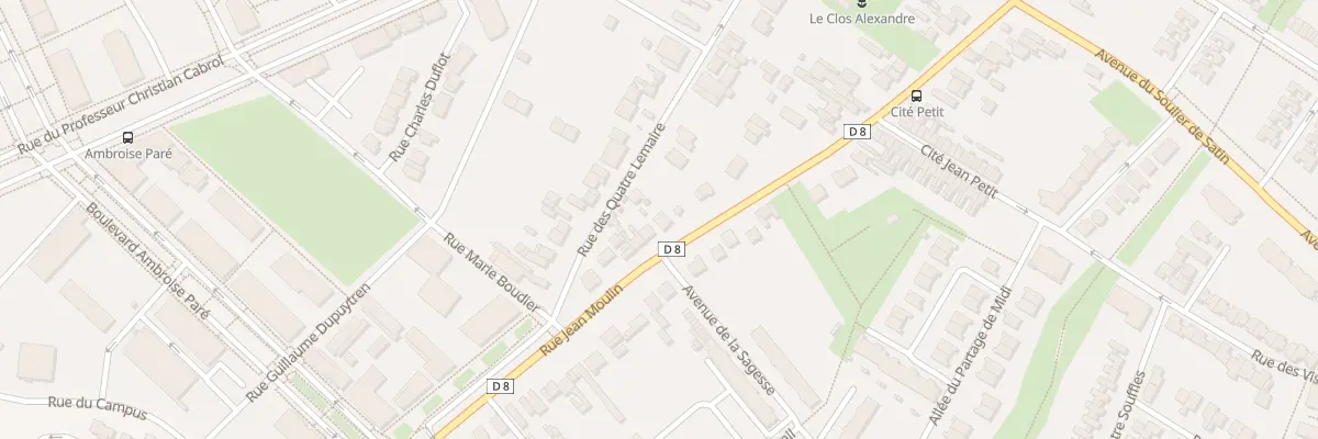 Plan du 172 Rue Jean Moulin à Amiens