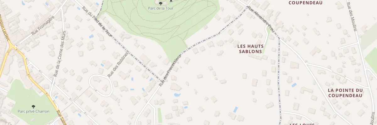 Plan du 26 Che des Processions à Linas