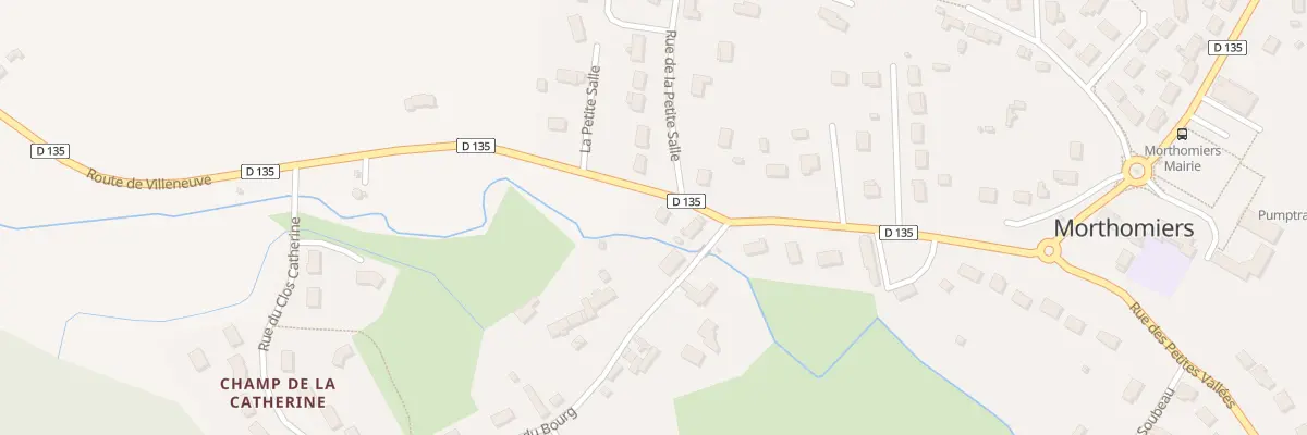 Plan du 13 Rte de Villeneuve à Morthomiers