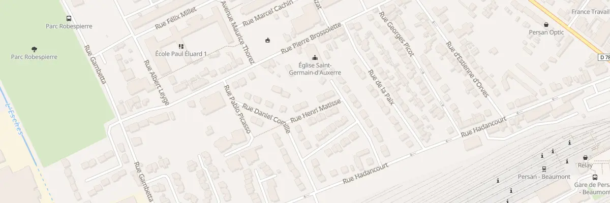 Plan du 26 Rue Henri Matisse à Persan
