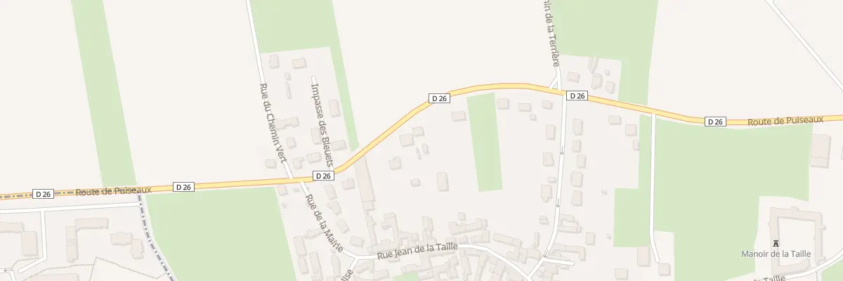 Plan du 11 Rte de Puiseaux à Bondaroy
