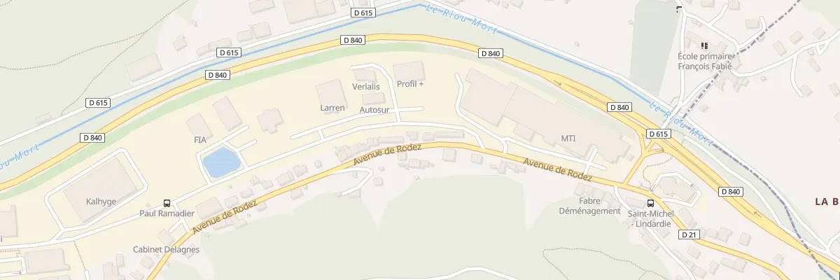 Plan du 17B Av de Rodez à Decazeville