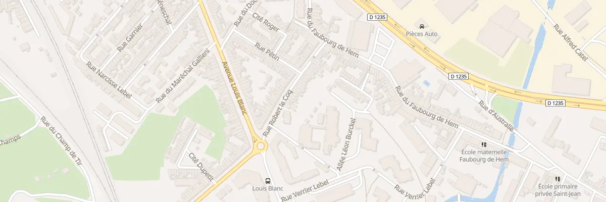 Plan du 35 Rue Robert Lecoq à Amiens