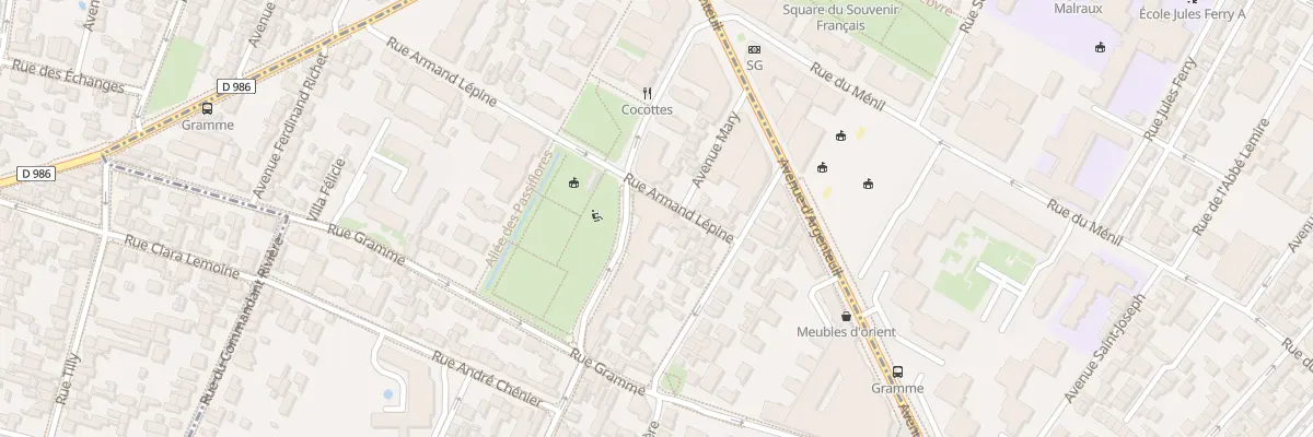 Plan du 4 Rue Eugenie Carmignat à Bois-Colombes