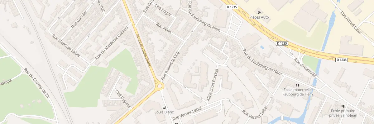 Plan du 37 Rue Robert Lecoq à Amiens