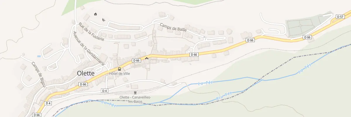 Plan du 17 Av du General de Gaulle à Olette
