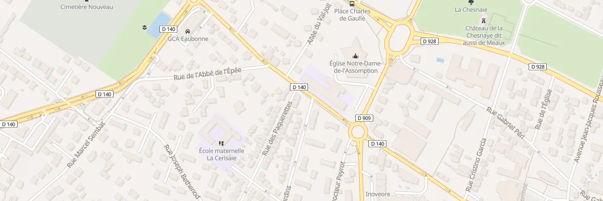 Plan du 1 Rue des Paquerettes à Eaubonne