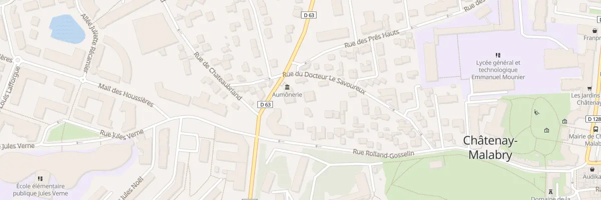 Plan du 55 Rue du Docteur le Savoureux à Châtenay-Malabry
