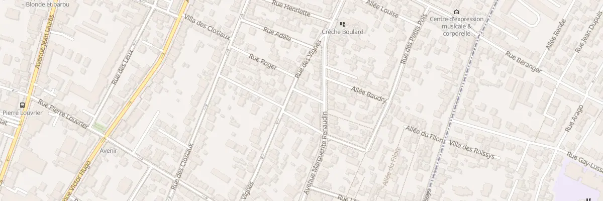 Plan du 2 All Nouvelle à Clamart