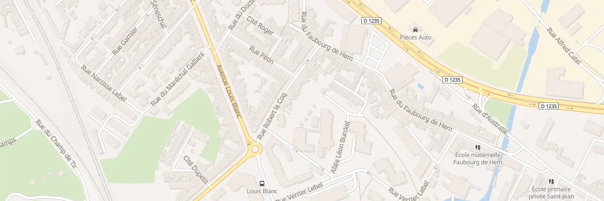 Plan du 31 Rue Robert Lecoq à Amiens