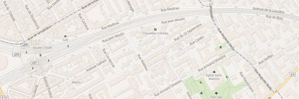 Plan du 63 Rue du 22 Septembre à Courbevoie
