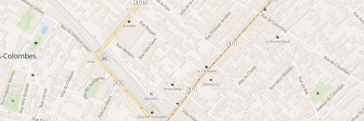 Plan du 5 Rue Raspail à Bois-Colombes