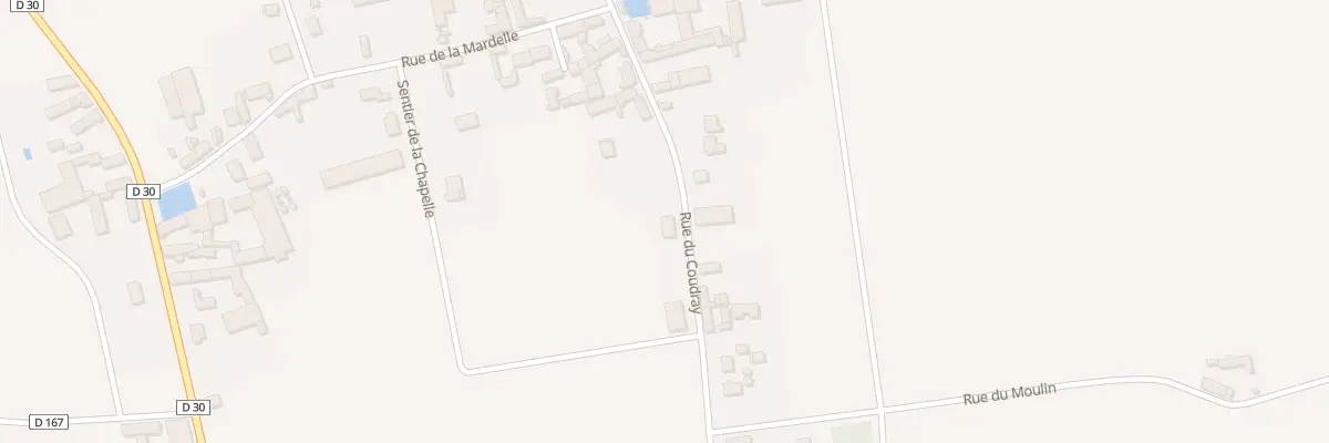 Plan du 14 Rue du Coudray à Bouilly-en-Gâtinais