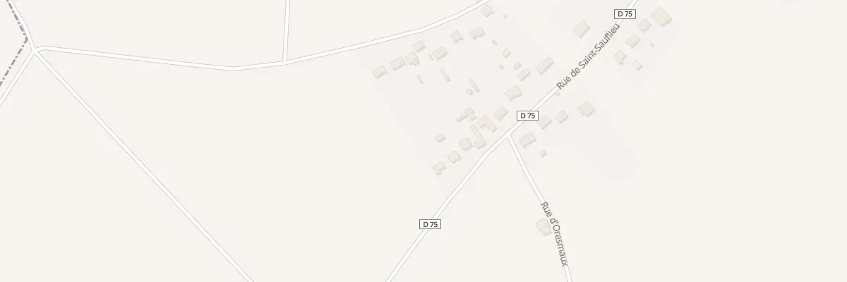 Plan du 52 Rue de Saint - Sauflieu à Rumigny