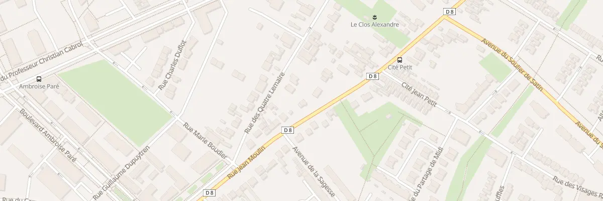 Plan du 168 Rue Jean Moulin à Amiens