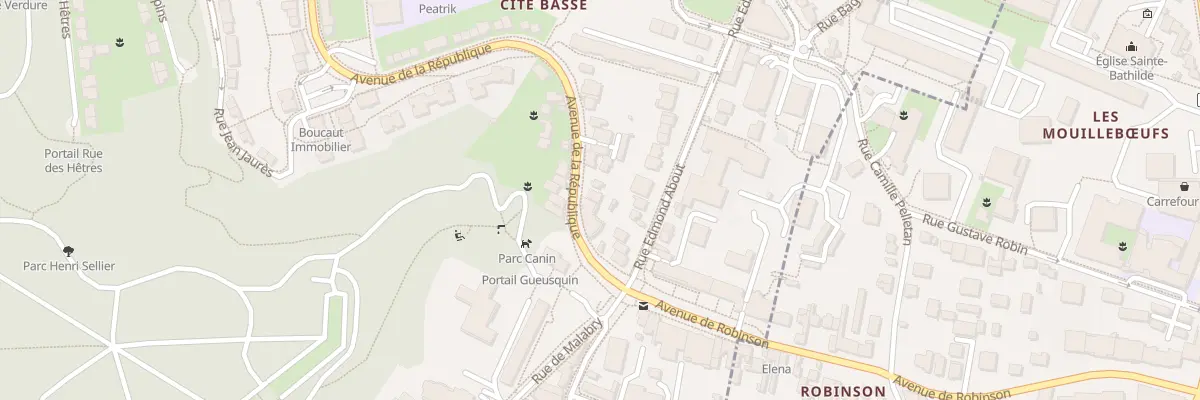 Plan du 81 Av de la République au Plessis-Robinson