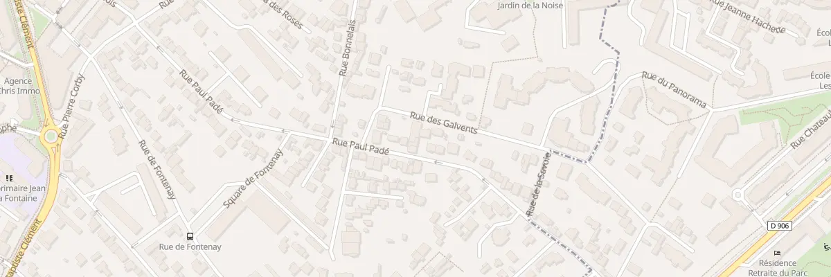 Plan du 69 Rue Paul Padé à Clamart