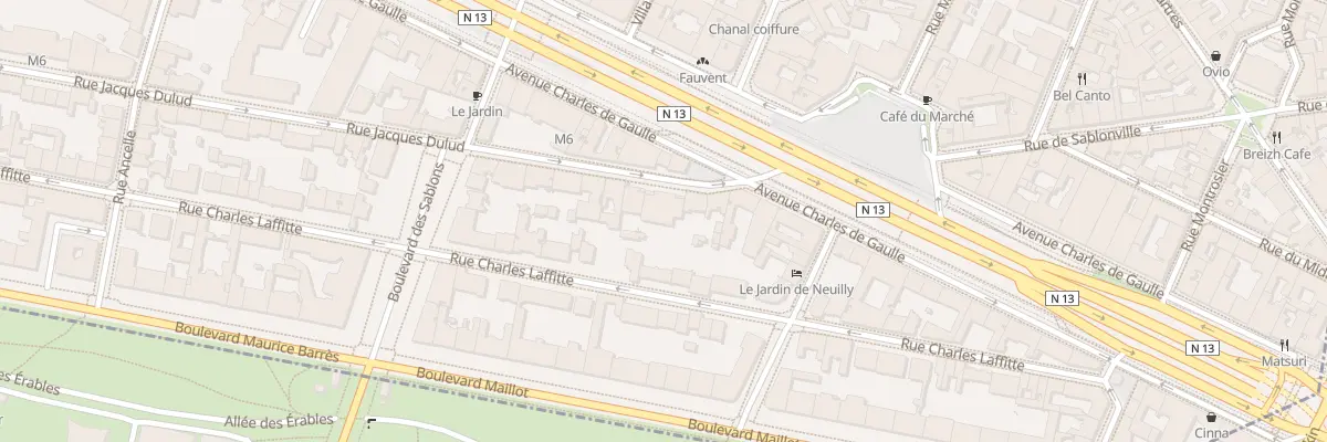 Plan du 7 Rue Jacques Dulud à Neuilly-sur-Seine