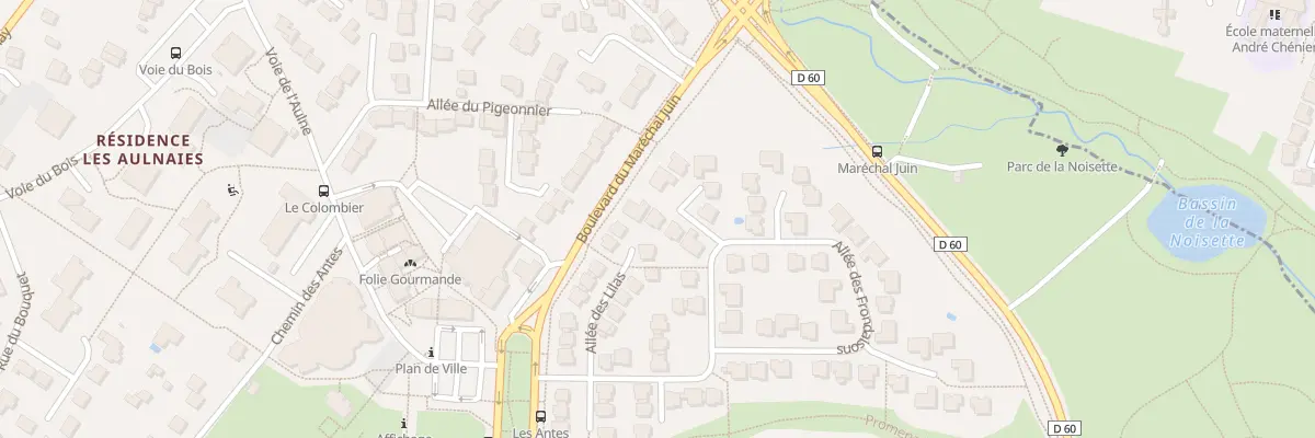 Plan du 5 All des Aubepines à Verrières-le-Buisson