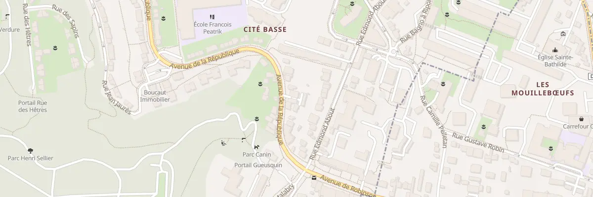 Plan du 73 Av de la République au Plessis-Robinson