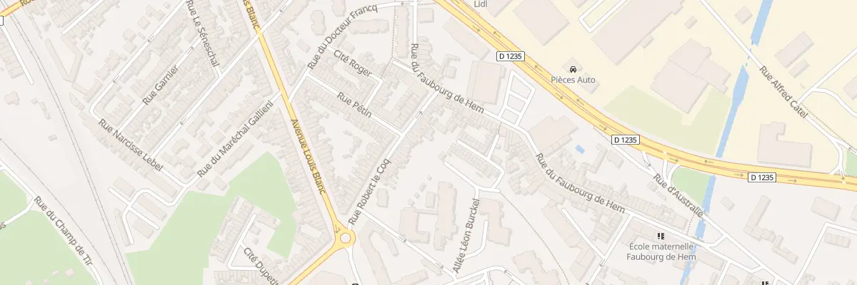 Plan du 15 Rue Robert Lecoq à Amiens