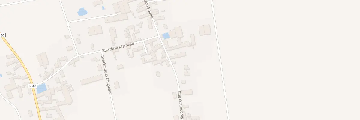Plan du 5 Rue du Coudray à Bouilly-en-Gâtinais