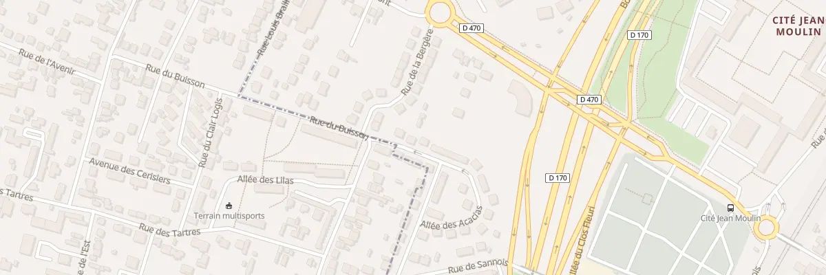 Plan du 40 All des Acacias à Saint-Gratien