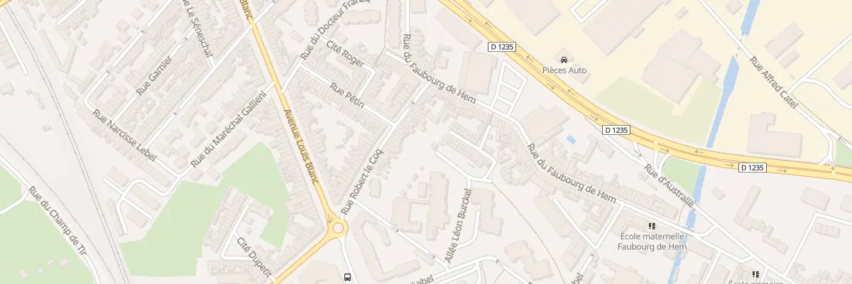Plan du 17 Rue Robert Lecoq à Amiens