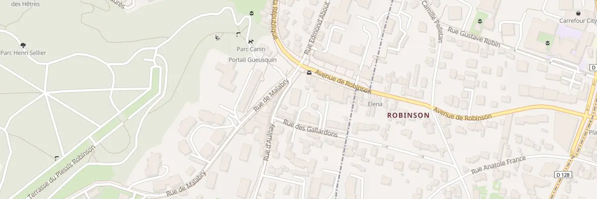 Plan du 44 Rue des Gallardons au Plessis-Robinson