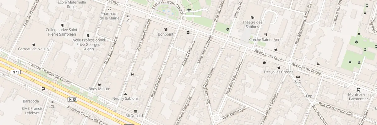 Plan du 7 All d’Orléans à Neuilly-sur-Seine