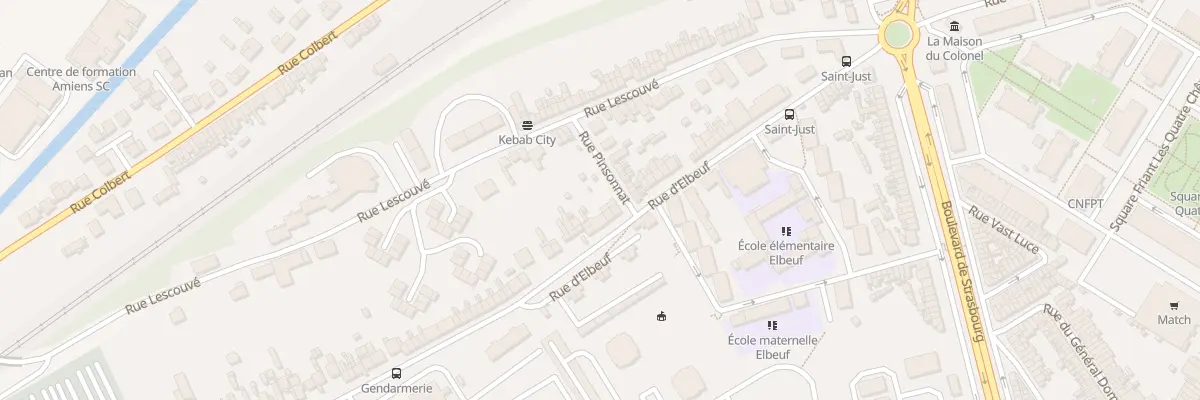 Plan du 90 Rue d’Elbeuf à Amiens