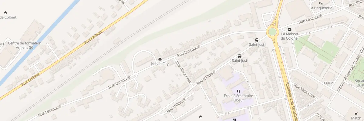 Plan du 35 Rue Lescouvé à Amiens