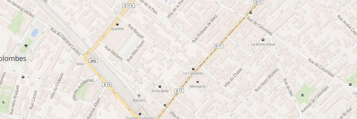 Plan du 6 Rue Raspail à Bois-Colombes