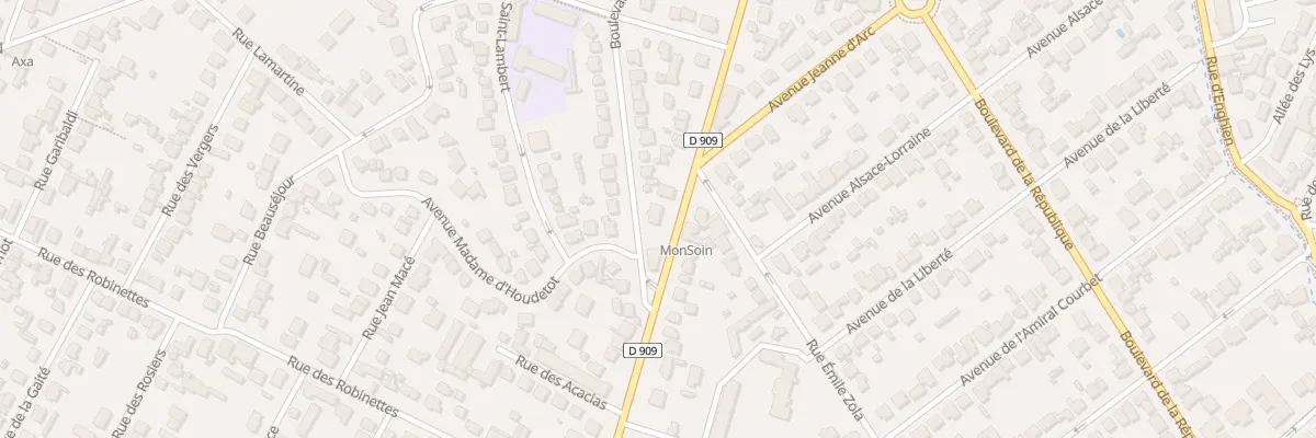 Plan du 38 Rue du Gal Leclerc à Eaubonne