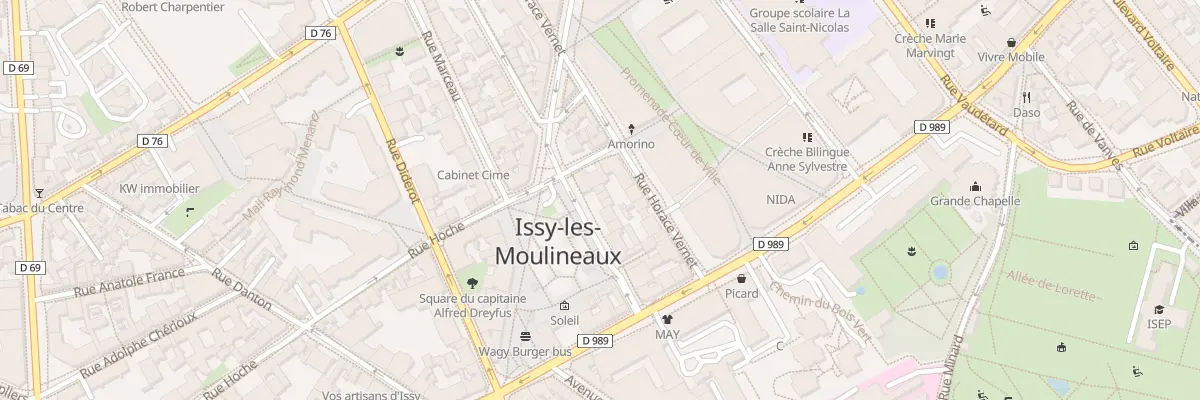 Plan du 25 Rue Kléber à Issy-les-Moulineaux
