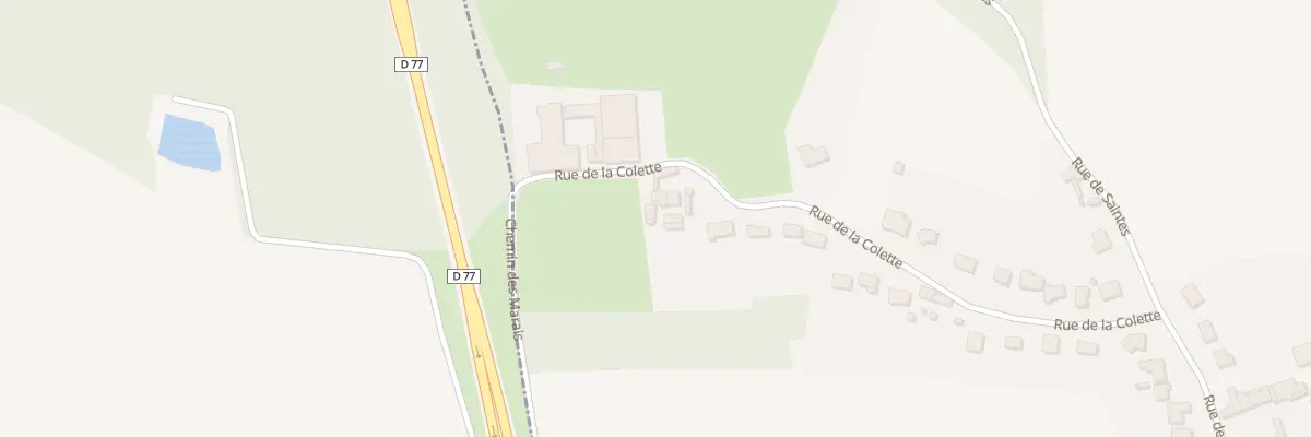Plan du 407 Rue de la Colette à Heuringhem
