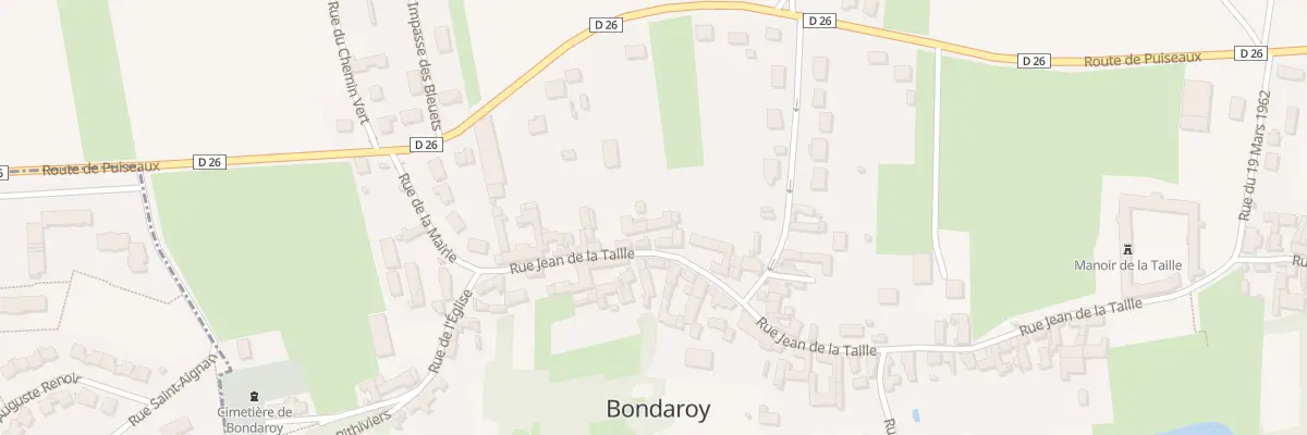 Plan du 11 Rue Jean de la Taille à Bondaroy