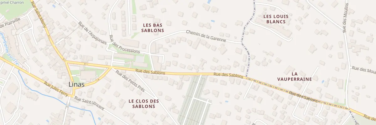 Plan du 27 Rue des Sablons à Linas