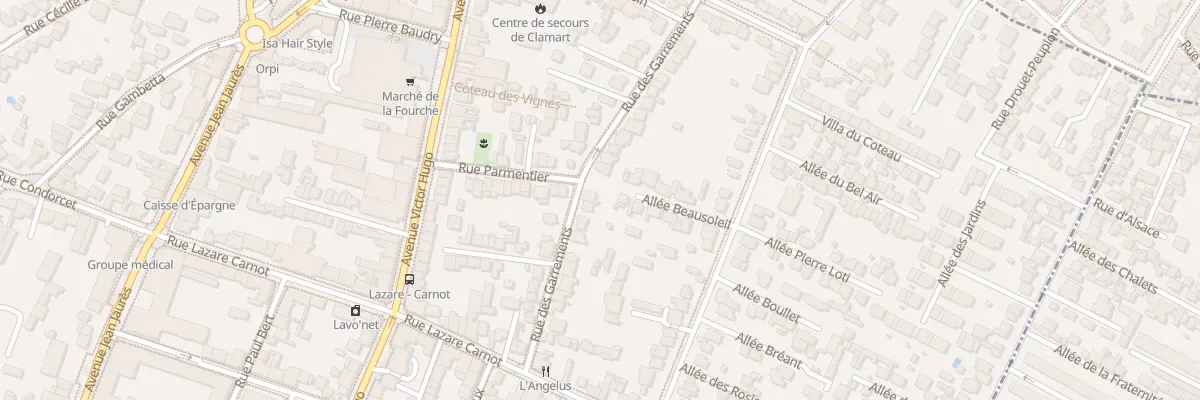 Plan du 28 Rue des Garrements à Clamart