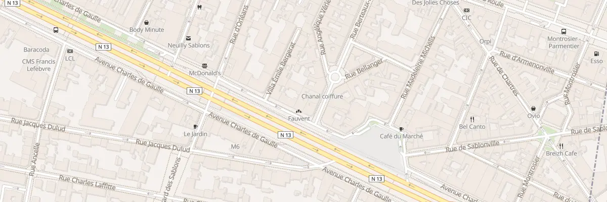 Plan du 50B Av Charles de Gaulle à Neuilly-sur-Seine
