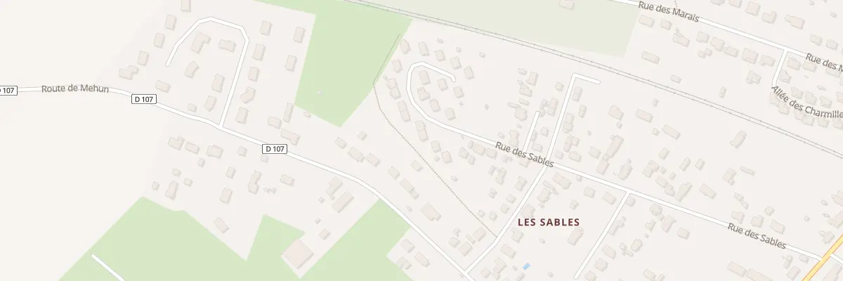 Plan du 75 Rue des Sables à Marmagne