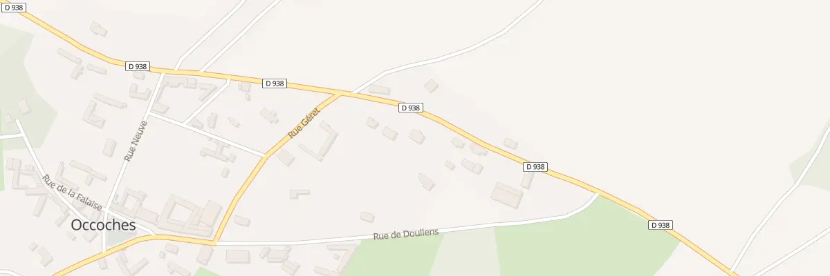 Plan du 91 Rte d’Auxi à Occoches
